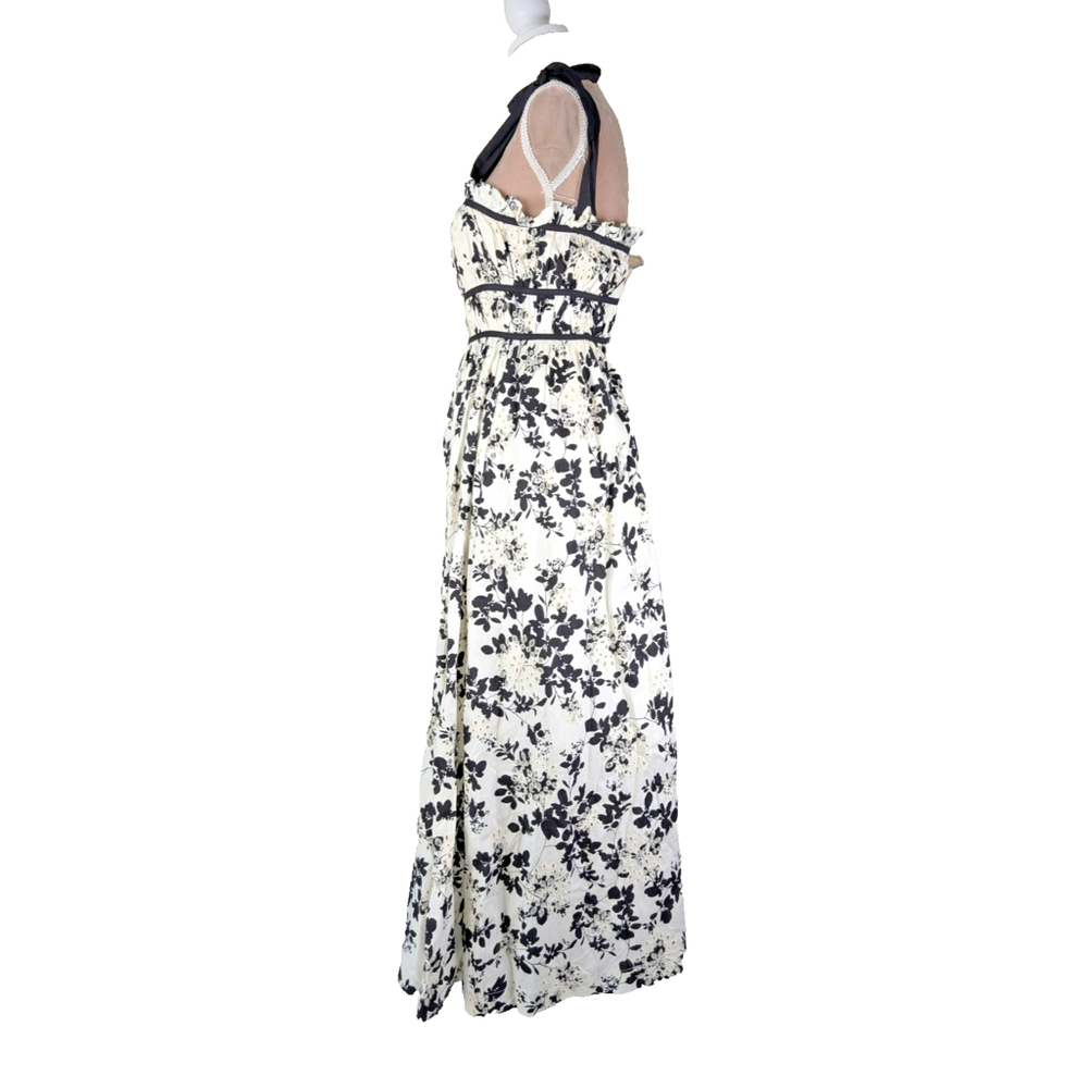 En Saison Vivi Eyelet Floral Print Midi Dress Size S NWT Cottagecore Ascot Fairy - Picture 3 of 12